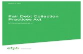 Fair Debt Collections Practices Act, CFPB Annual Report 2013