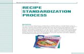 Recipe Costing and Standardization