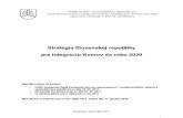Stratégia Slovenskej republiky  pre integráciu Rómov do roku 2020