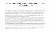Articles on Romans by E. J. Waggoner