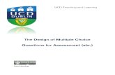 The Design of Multiple Choice Questions:  MCQ Assessment WkBk Scd