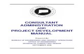 Consultant Administration and Project Development Manual by FIDIC