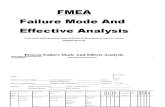 Failure Mode and Effective Analysis