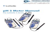 LaMotte 5-0034 pH Meter pH5 Plus Handheld Manual