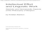 BANKOV, Kristian - Intellectual Effort and Linguistic Work