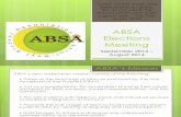 ABSA Elections Information
