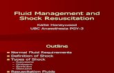 Fluid Management and Shock Resuscitation