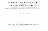 How to Read a Horoscope by P.v.R. Rayudu