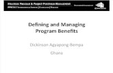 Defining and Managing Program Benefits - By Dickinson Agyapong-Bempa - iCompetences PPM2013