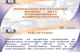 Rendicion de Cuentas 20130311 - Subgerencia Administrativa