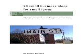 20 Small Business Ideas for Small Towns