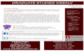Graduate Studies Weekly - February 28, 2013