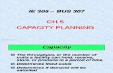 IE 305 CH 5 Capacity Planning