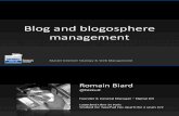 Blog & Blogosphere Management