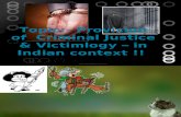 Provision of  Criminal Justice & Victimlogy – in Indian