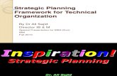 Strategic Planning Framework for Technical Organization