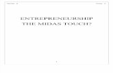 Entrepreneurship - The Midas Touch