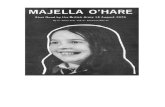 Majella O Hare. Shot Dead by the British Paratroopers 14 August 1976