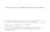 Ecuaciones Algebraicas lineales-1