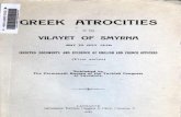 Greek atrocities in the Vilayet of Smyrna Asia Minor