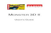 MONSTER 3D II  USER'S GUIDE