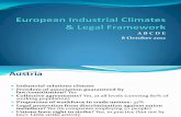 European Industrial Climates & Legal Framework