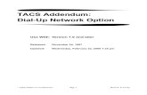 TACS Dial Up Network Addendum