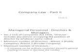 Unit 2 Company Law - Part II