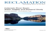 Colorado River Basin Water Supply & Demand Study Final Study Reports