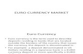 Euro Currency Market(Unit 1)