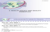 Quality Policy and Quality Principles