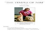 The Temple of Nim Newsletter - February 2010