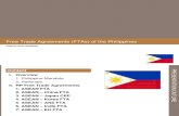 Status of Philippine Free Trade Agreements