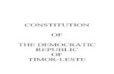 East Timor Constitution in English