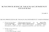 Knowledge Management System- Unit 1