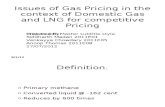 Issues in Gas Pricing