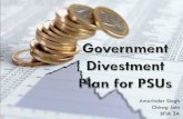 Government Disinvestment Plan for PSUs