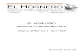 Revista El Hornero, Volumen 2, N° 4. 1922.