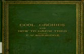 Cool Orchids and How to Grow Them (1874) - Burbidge, F. W