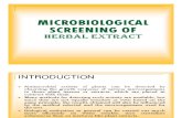 Microbiological Screening