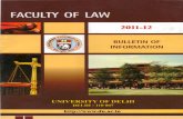 DU Law Prospectus 2011-2012