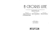 A Chorus Line- Libretto