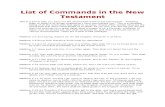 List of Commands in the New Testament