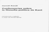 Hannah Arendt - Conferencias Sobre La Filosofia Politica de Kant