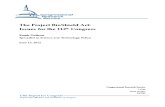 The Project BioShield Act:Issues for the 112 th Congress