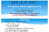 Cs4 Schedules Budgets