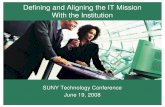 Defining and Aligning the IT Mission