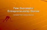 Few Successful Entrepreneurship Stories for Recruitment