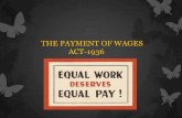 The Payment of Wages