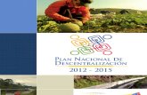 PLAN NACIONAL DE DESCENTRALIZACIÓN DEL ECUADOR 2012-2015